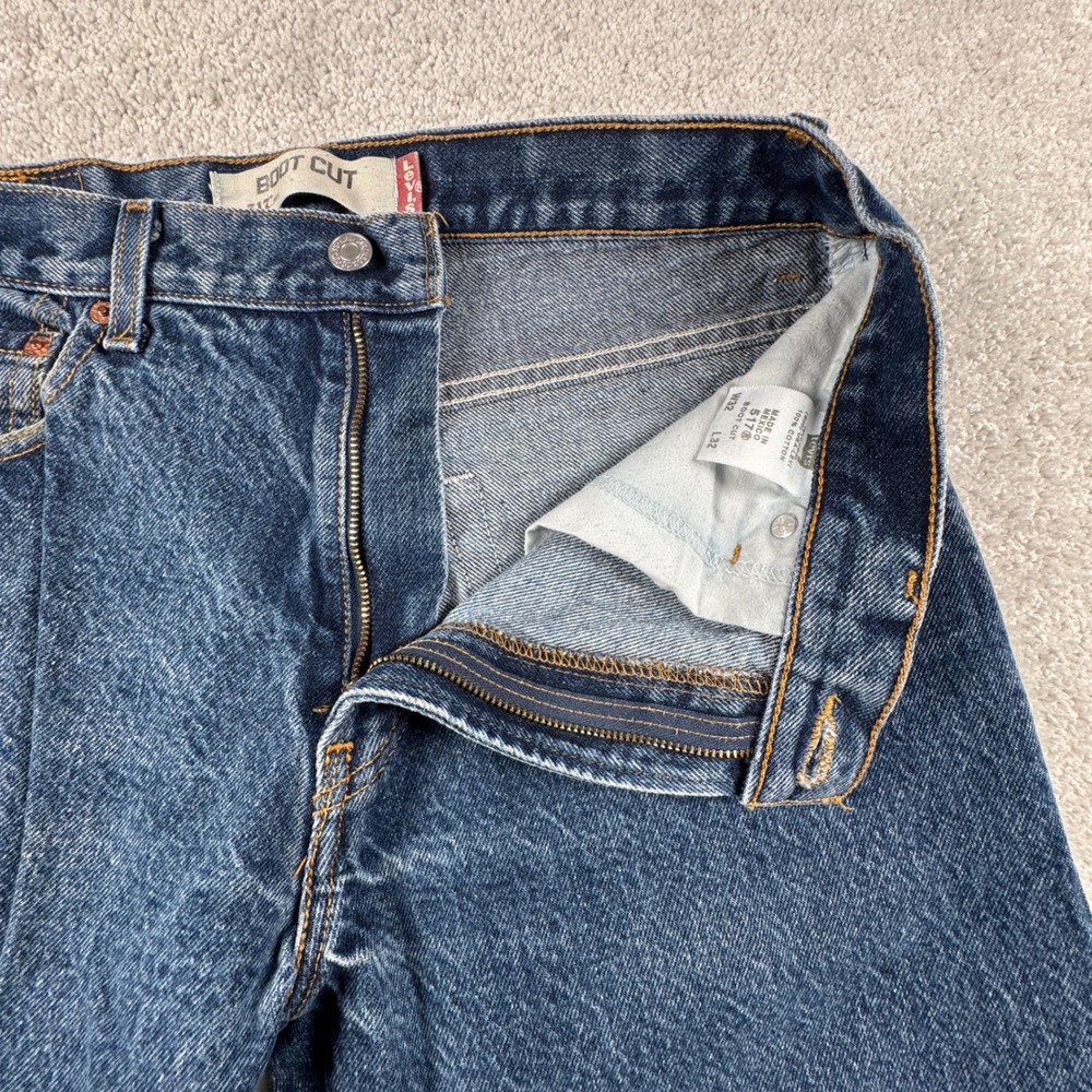 Levi's 517 Bootcut Jeans Mens 32x31 Blue Denim Classic Fit 5-Pocket Cotton Y2K - Picture 15 of 16